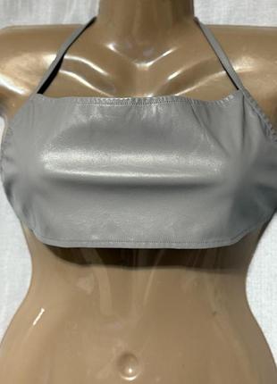 Шкіряний топ shein