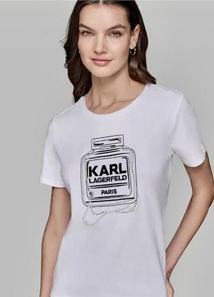 Футболка karl lagerfeld оригинал оригінал xs, s, m, l