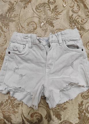 Дитячі білі джинсові шорти