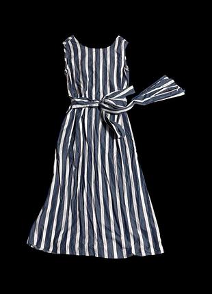 Сукня міді з віскози з кишенями