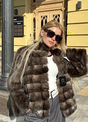 Шуба соболь баргузин полушубок автоледі р.с-м