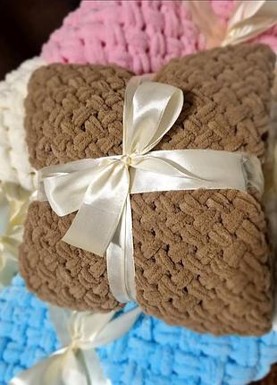 Плюшевые пледы alizepuffi🩵