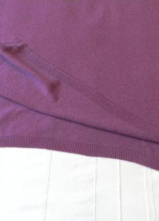 Большой шарф палантин cashmere collection фиолетовый 202х64,54 фото