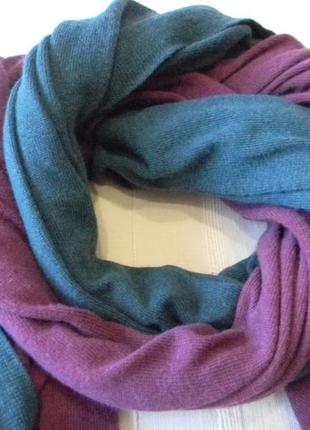 Большой шарф палантин cashmere collection фиолетовый 202х64,52 фото