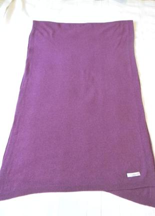 Большой шарф палантин cashmere collection фиолетовый 202х64,58 фото