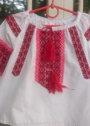 Вышиванка для девочки 2 -3 года