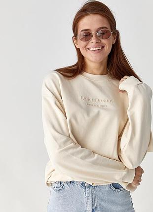 Світшот із об'ємним написом