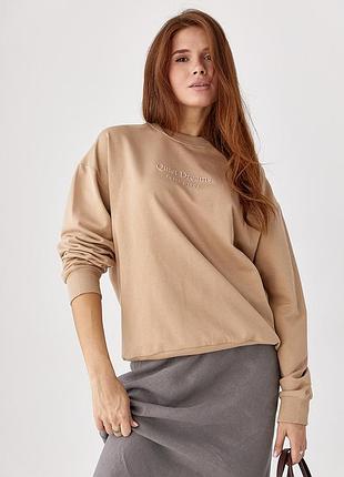 Світшот із об'ємним написом