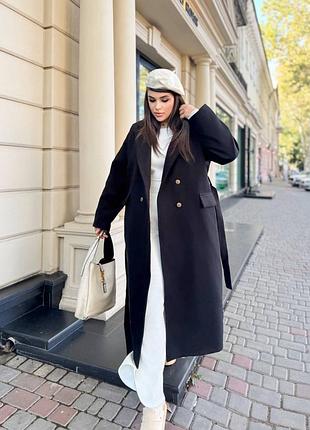 Женское утепленное осеннее пальто