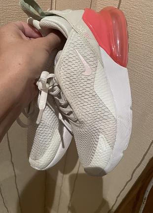 Кроссовки nike белые шикарные на 19 см ножку