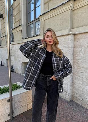 Oversize рубашка из байки - твой must have этого сезона!