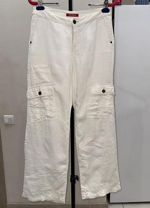 Шнати льняні білі