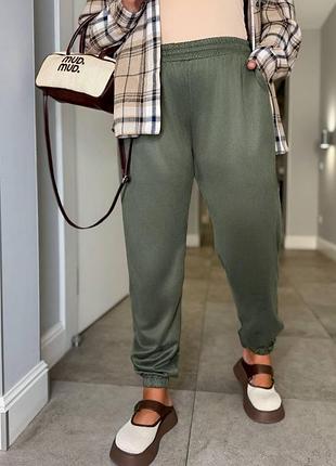 Брюки джоггеры женские вельветовые
