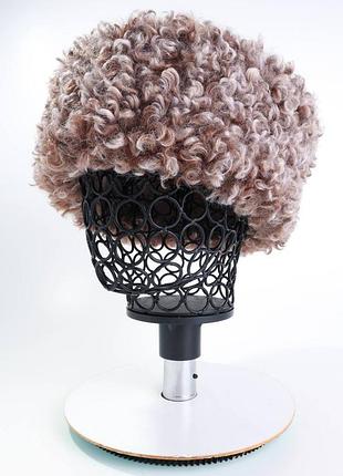 Трендова шапка козачка лама руно хутро амбре