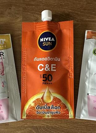 Сонцезахисний крем для обличчя garnier glow з spf50 міні версія, тревел упаковка