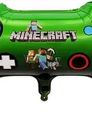 Фольгована кулька  (38х65 см) джойстик ігровий "minecraft" ("майнкрафт")