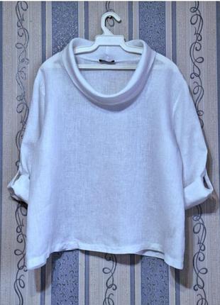 Льняная итальянская блуза james lakeland