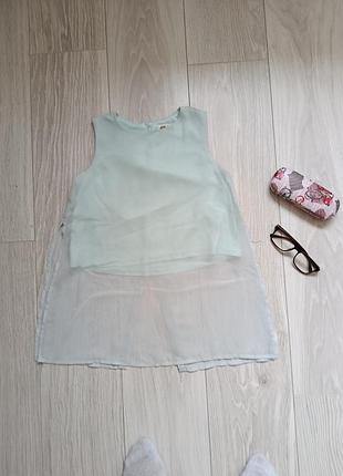 Блуза шифоновая нежно голубого цвета