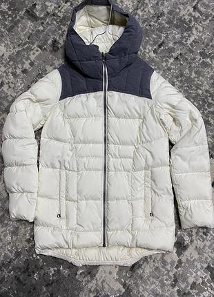 Жіночий мікро-пуховик, білий