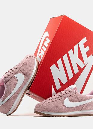 Женские кроссовки nike cortez pink white 36-37-38-39-40-41