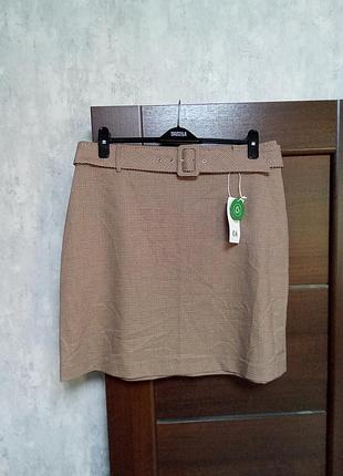 Новая брендовая красивая юбка с поясом р.16.