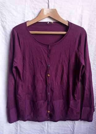 Тонесенький чистовяной кардиган white stuff, заводской дефект