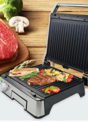 Електричний гриль dsp kb 1045 зйомні антипригарні пластини 1800 вт