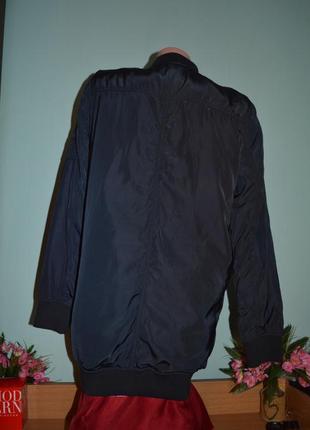 Утепленный бомбер удлинённый куртка-пальто деми2 фото