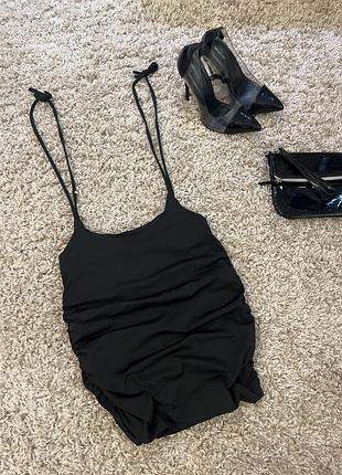 Міні спідниця з підтяжками