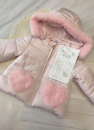 Куртка демисезонная для девочки 6-9 мес