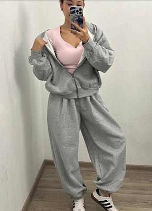 Костюм oversize тринитка на флісі