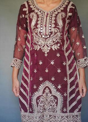 Туника, индийское платье, сари индийское