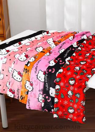 Стильные пижамные плюшевые брюки/штаны hello kitty/хелоу котти