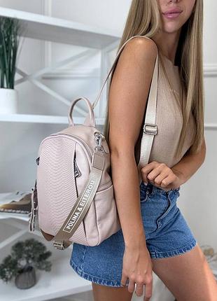 Кожаный рюкзак трансформер с плечевым ремешком