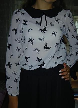 Блузка детская школьная для девочки