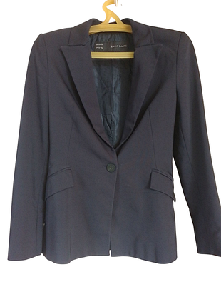 Пиджак жакет zara s темно синий