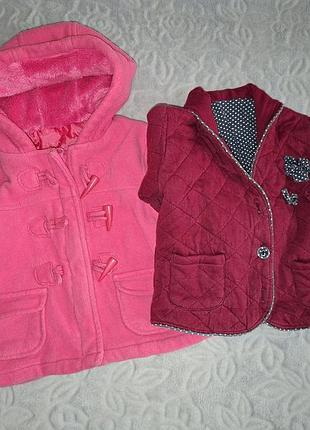 Пакет теплых вещей для девочки на 6-12 мес.