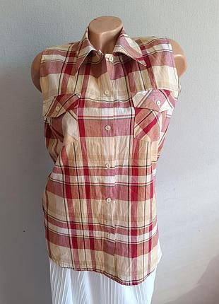 Блуза в клитинку, biaggini.