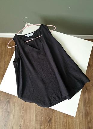 Майка блуза на короткий рукав оверсайз primark 34 36 xs s черная