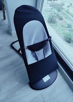 Детское кресло-шезлонг, качель черный