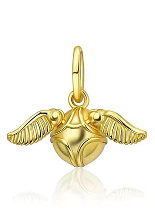 Кулон золотой снитч шарм гарри поттер квидоч 925 проба