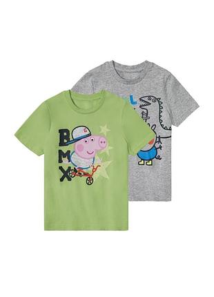 Футболка набор 2 шт для мальчика disney свинка пеппа разноцветный