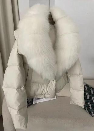 Куртка с меховым воротом
