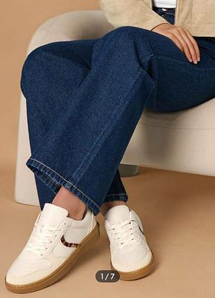 Кеды женские sinsay со вставкой-принтом леопард🐯