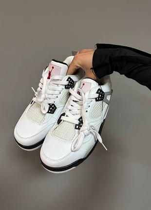 Кроссовки nike air jordan retro 4 “cement”