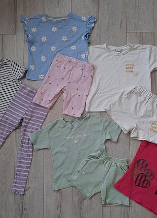 Комплект пакет одежды на лето для девочки 110 р
