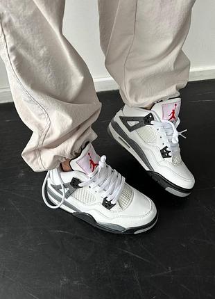Кроссовки nike air jordan retro 4 “cement”