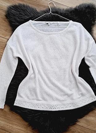 Блуза женская белая с кружевом