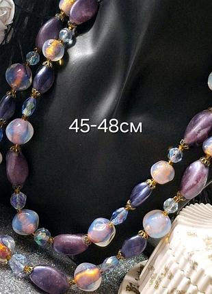 Винтажное ожерелье стекло