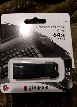 64гб флеш-накопитель  kingstonusb 3.2